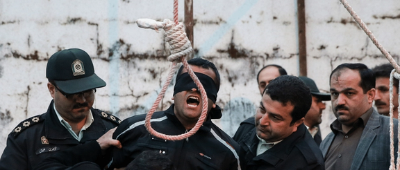 A public execution in Iran