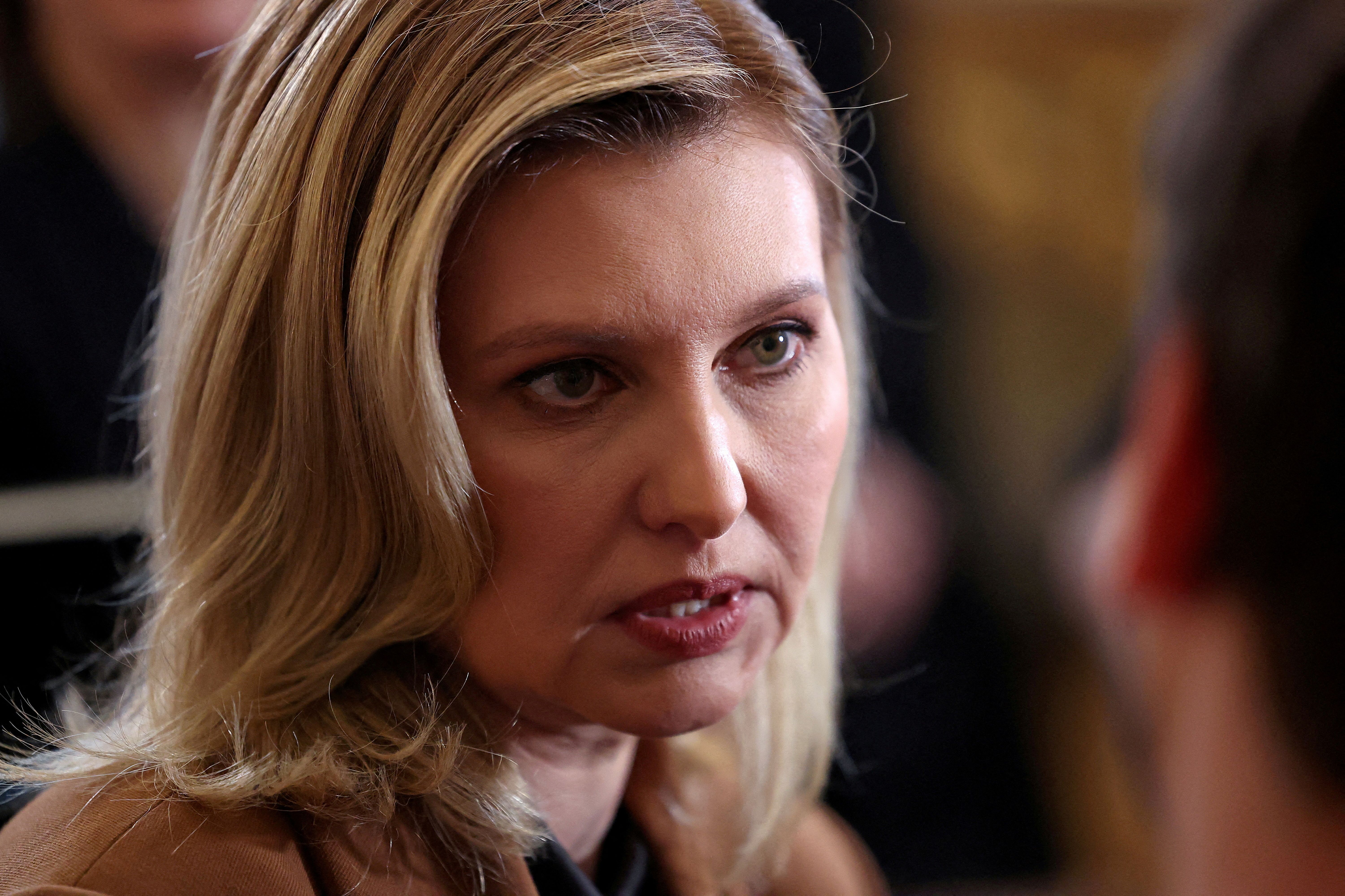 اولِنا زلنسکا، همسر رییس‌جمهور اوکراین و بانوی اول این کشور 