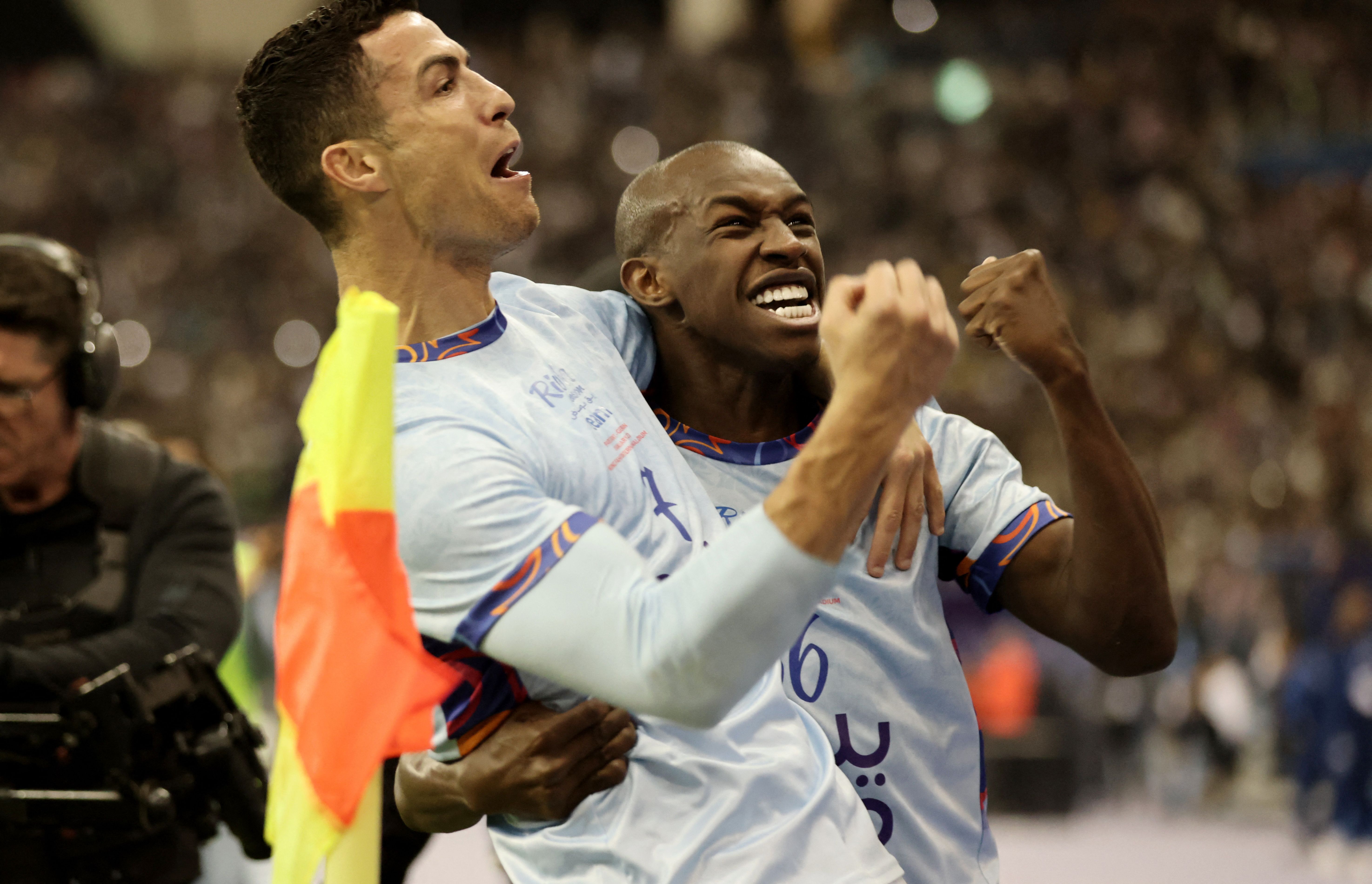 کریس رونالدو در بازی ستارگان ریاض - پاری‌سن‌ژرمن