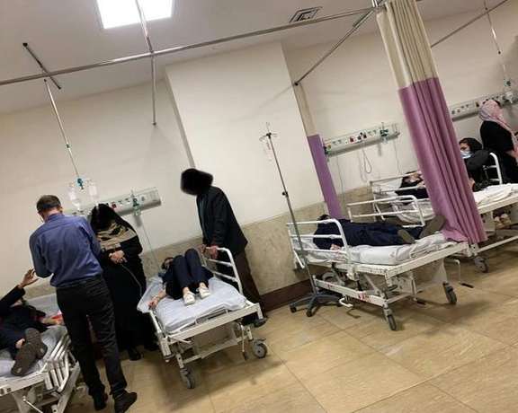 Some of the schoolgirls hospitalized with symptoms of poisoning