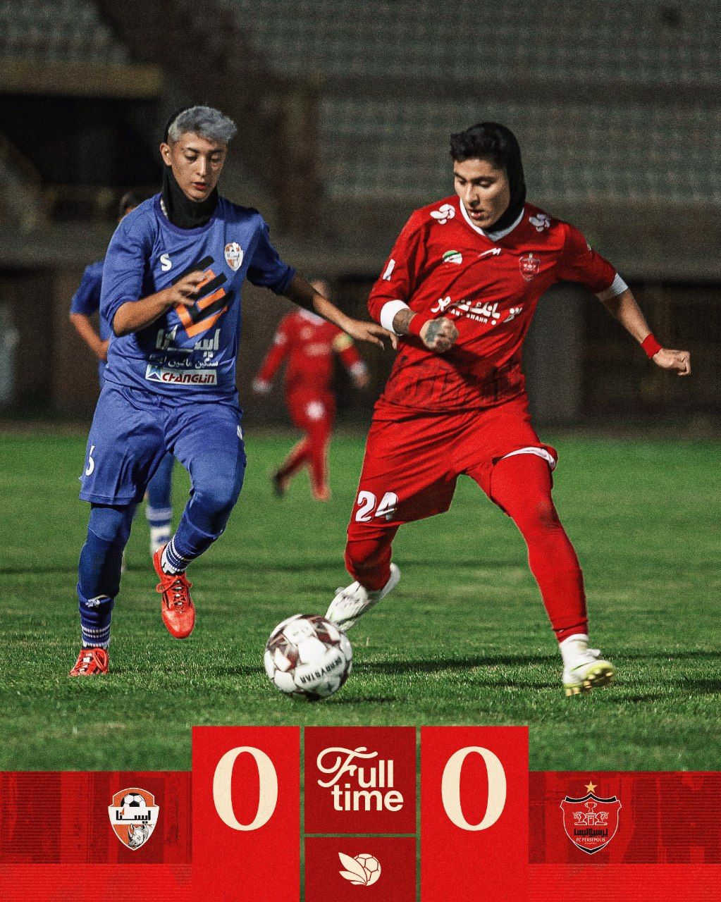 ایستا ۰-۰ پرسپولیس؛ توقف تیم زنان پرسپولیس در اولین هفته لیگ برتر فوتبال زنان