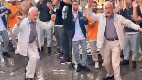 Sadegh Bagheri (aka Boughi), an online celebrity whose videos of folk songs and dance at the bazaar in the city of Rasht have gone viral