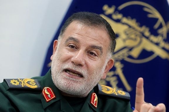 IRGC general Abbas Nilforoushan speaking in October 2021