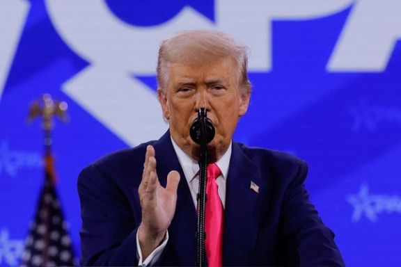 US President Donald Trump addresses the Conservative Political Action Conference (CPAC) annual meeting in National Harbor, Maryland, February 22, 2025.