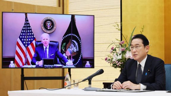 رییس جمهوری آمریکا و نخستوزیر ژاپن تهدیدهای چین را علیه همسایگانش بررسی کردند