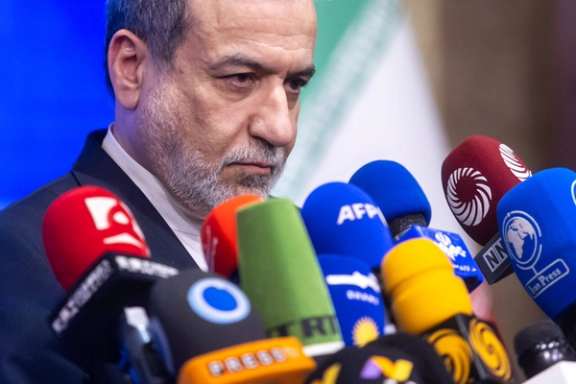 Iran's foreign minister Abbas Araghchi takes questions from reporters in Tehran, Iran, February 8, 2026