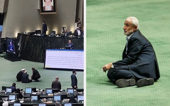 تحصن نماینده تهران در صحن علنی مجلس برای پیگیری درخواست استعفایش