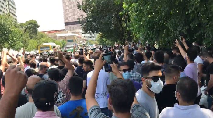 Protest in Tehran. July 16, 2021