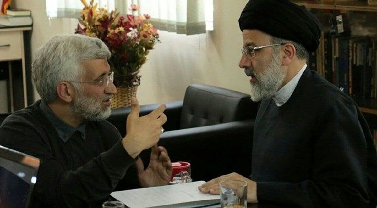 Saeed Jalili with President Ebrahim Raisi in 2022
