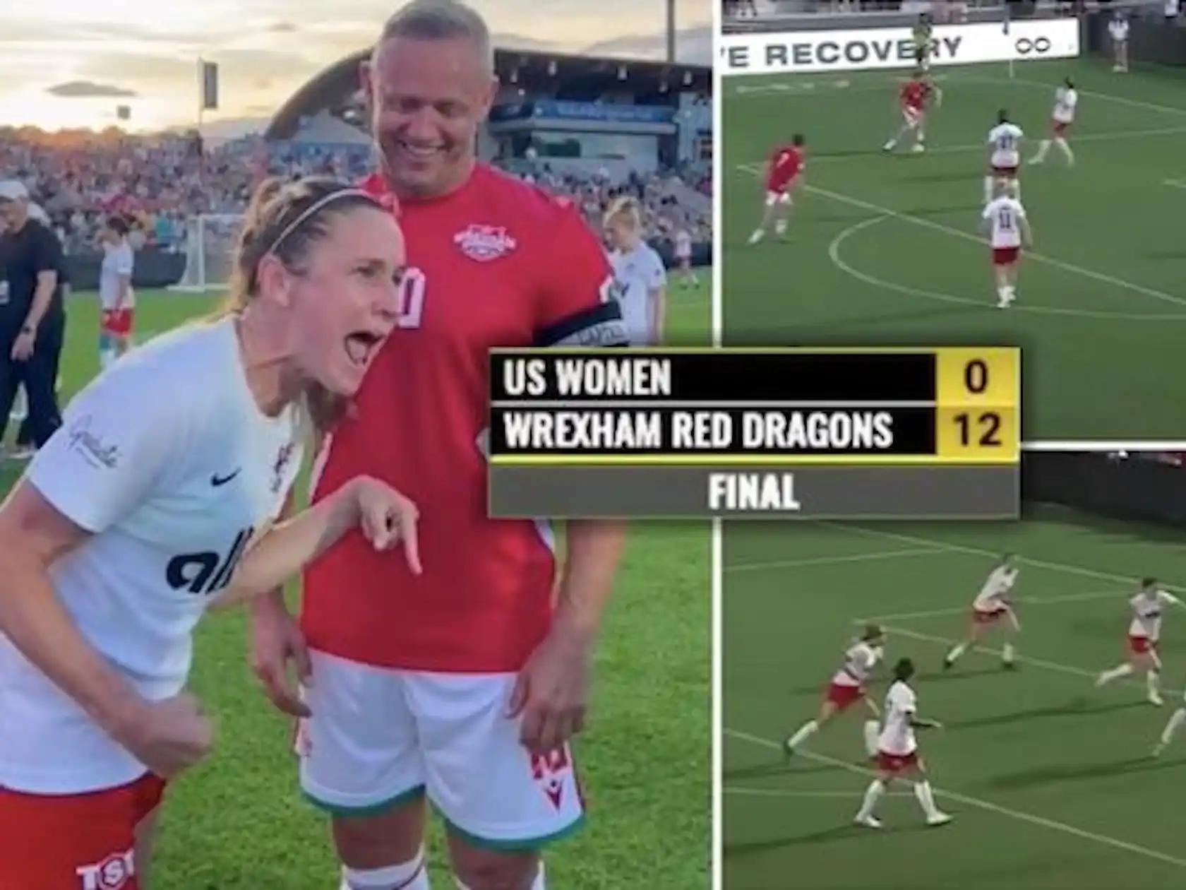 مردان رکسام ۱۲ - صفر زنان آمریکا؛ مسابقات فوتبال زنان با مردان، با قوانین من‌درآوردی!