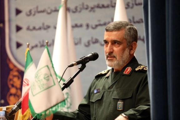 Amirali Hajizadeh, the head of the Revolutionary Guards aerospace force