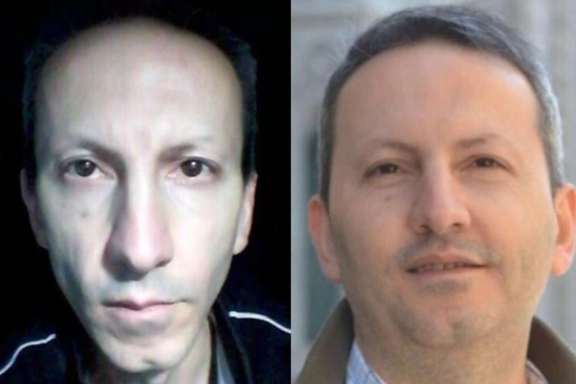 Hamidreza Djalali before and after his imprisonment in Iran.