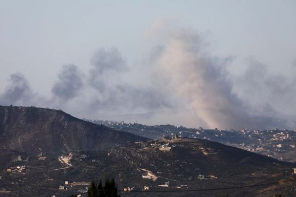 Smoke billows amid ongoing hostilities between Hezbollah and Israeli forces, as pictured from Marjayoun, Lebanon, near the border with Israel, October 26, 2024.