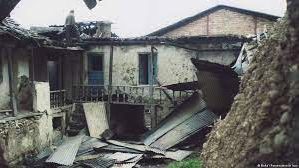 A house belonging to a Baha’i family in northern Iran that was destroyed by security forces