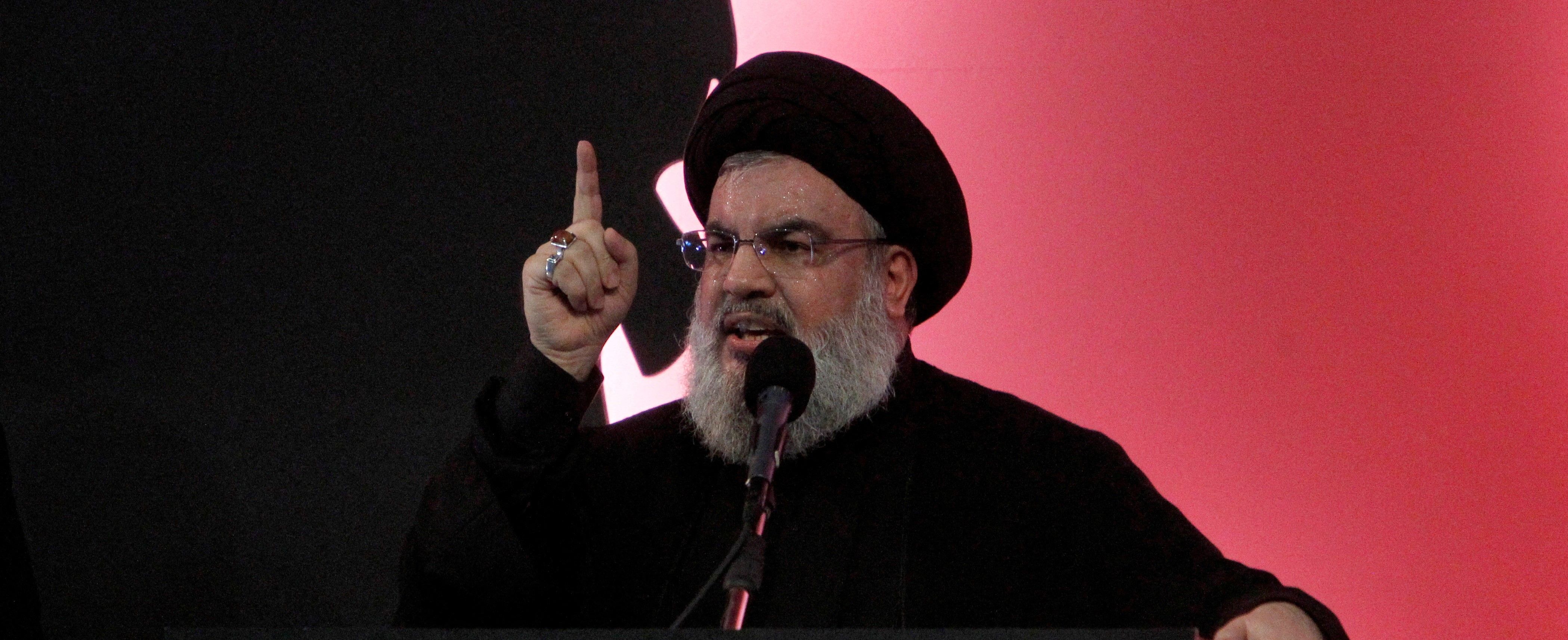 Photo of Hezbollah's late leader Hassan Nasrallah.