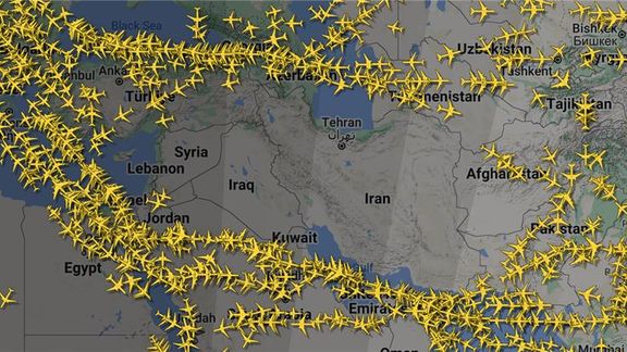 آسمان ایران چند ساعت پس از حملات اسرائیل خالی از پروازهای تجاری شد