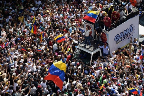 تظاهرات گسترده مخالفان نیکولاس مادورو در کاراکاس، ۲۷ مرداد