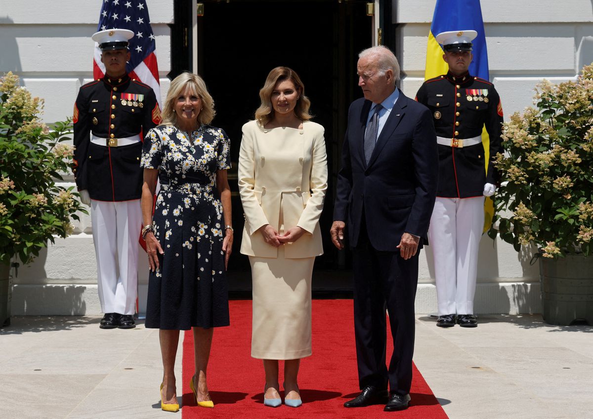 دیدار بانوان اول اوکراین و آمریکا در کاخ سفید