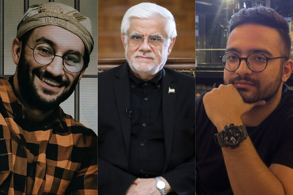 Ehsan Afrashteh (left), Mohammad-Reza Aref (center), and Erfan Shakourzadeh