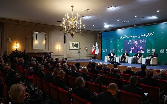 A scene from a foreign policy event in Tehran on February 8, 2026