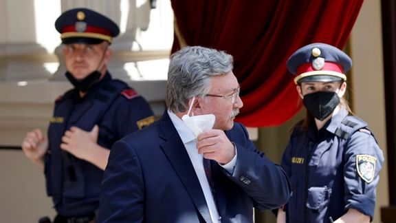 Russian diplomat Mikhail Ulyanov during Vienna nuclear talks. June 2, 2021