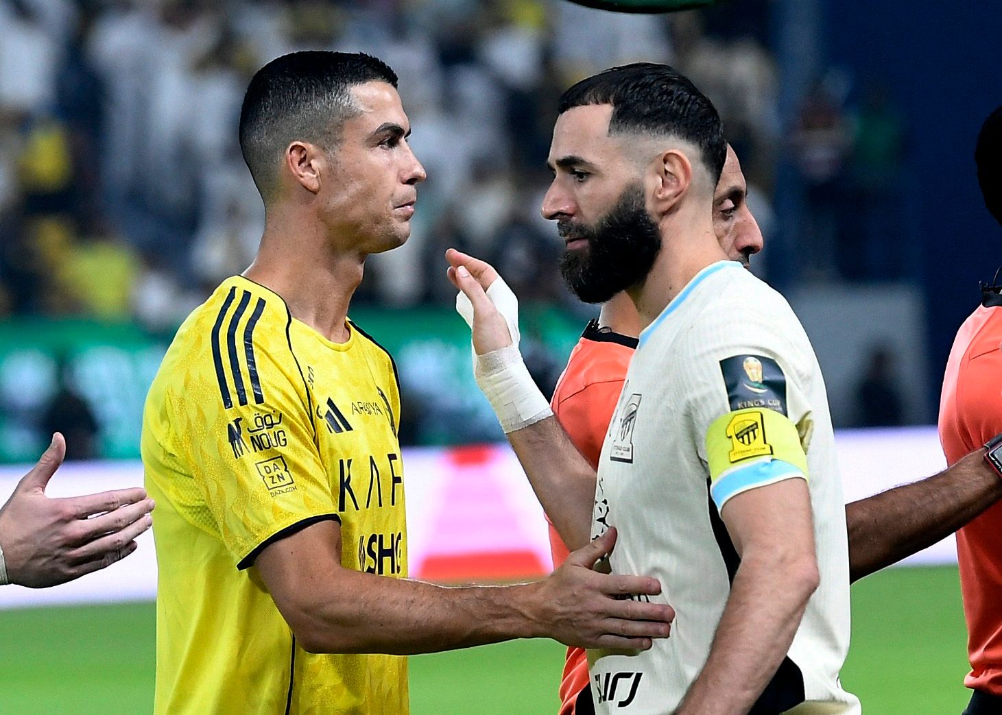 کریم بنزما: رابطه‌ام با رونالدو خوب است، اما نیاز نیست آن را جلو دوربین‌ها نشان دهم
