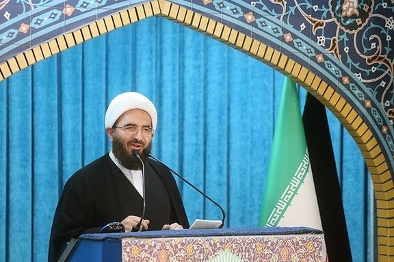 Haj Ali Akbari during a Friday sermon in Tehran. Undated