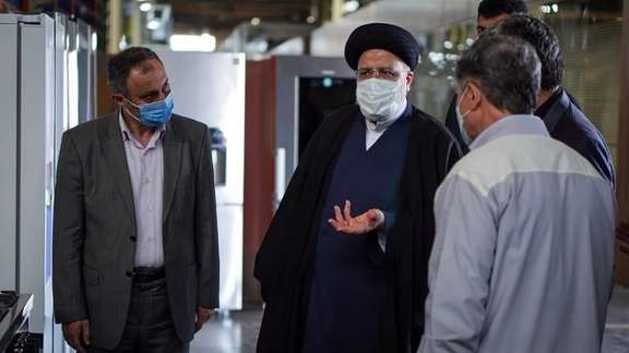 President Ebrahim Raisi with some of his aides