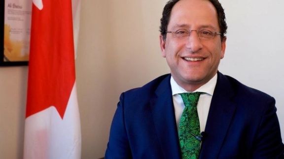 Ali Ehsasi, an Iranian member of the Liberal Party of Canada, won the parliamentary election