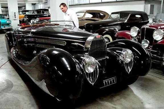 1939 Bugatti Type 57C “Shah” on display at the Petersen Automotive Museum in Los Angeles, the United States