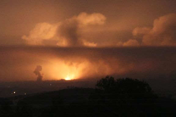 Huge explosion in Gaza as 200 Israeli warplanes attacks Hamas targets on October 27, 2023