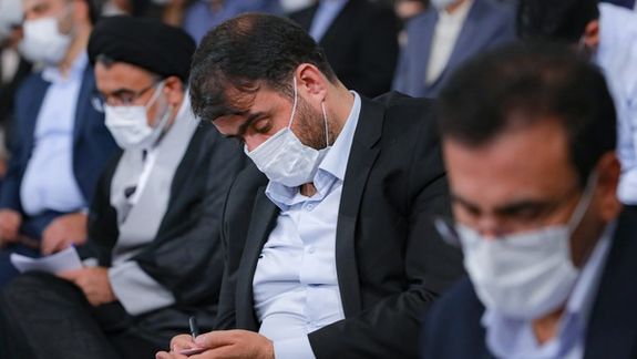 Iranian officials attending Khamenei's speech on June 28, 2022