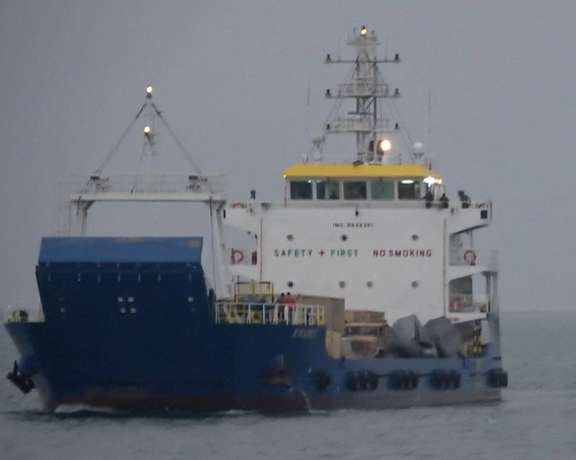 A ship seized by Yemen's Houthi rebels off Yemen's Red Sea coast. January 3, 2022