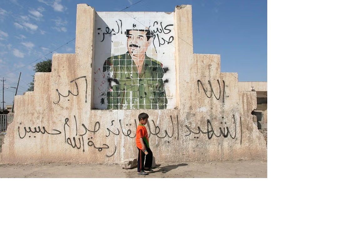 One of the thousands of pictures of former president Saddam Hussein that once dotted the country. This painting was in Tikrit in 2007, four years after Saddam’s fall.