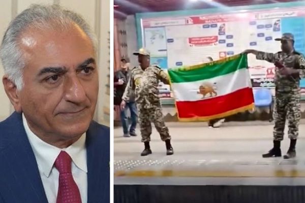 بهلوي يحث المواطنين الإيرانيين على رفع علم "الأسد والشمس" لإظهار معارضتهم للنظام