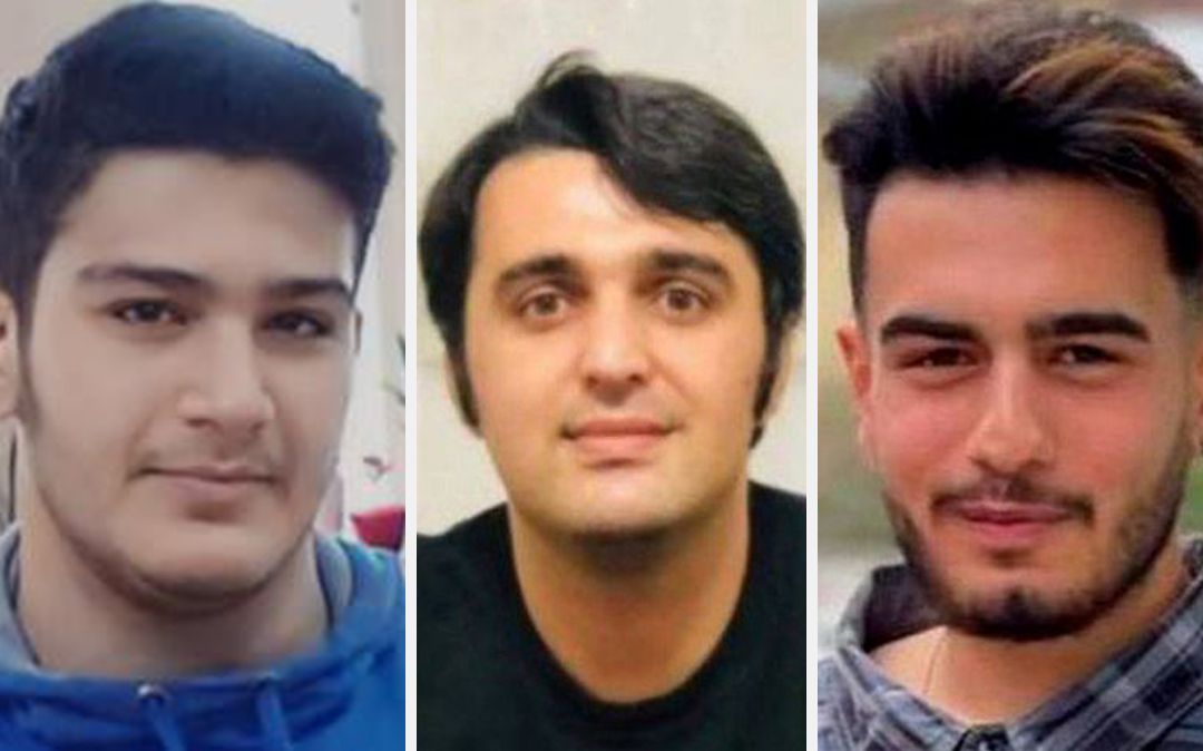 Arshia Takdastan, 18, Mehdi Mohammadifard, 19, and Javad Rouhi, 31