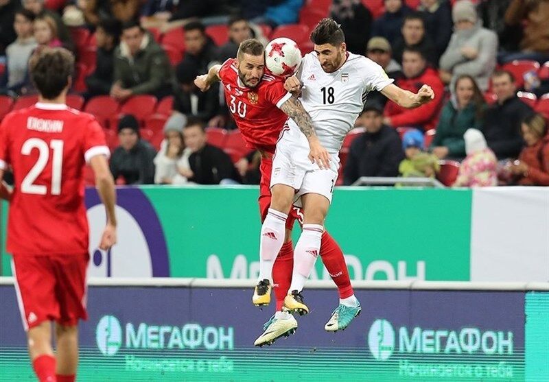 بازی تدارکاتی تیم ملی با روسیه پیش از جام قهرمانی آسیا