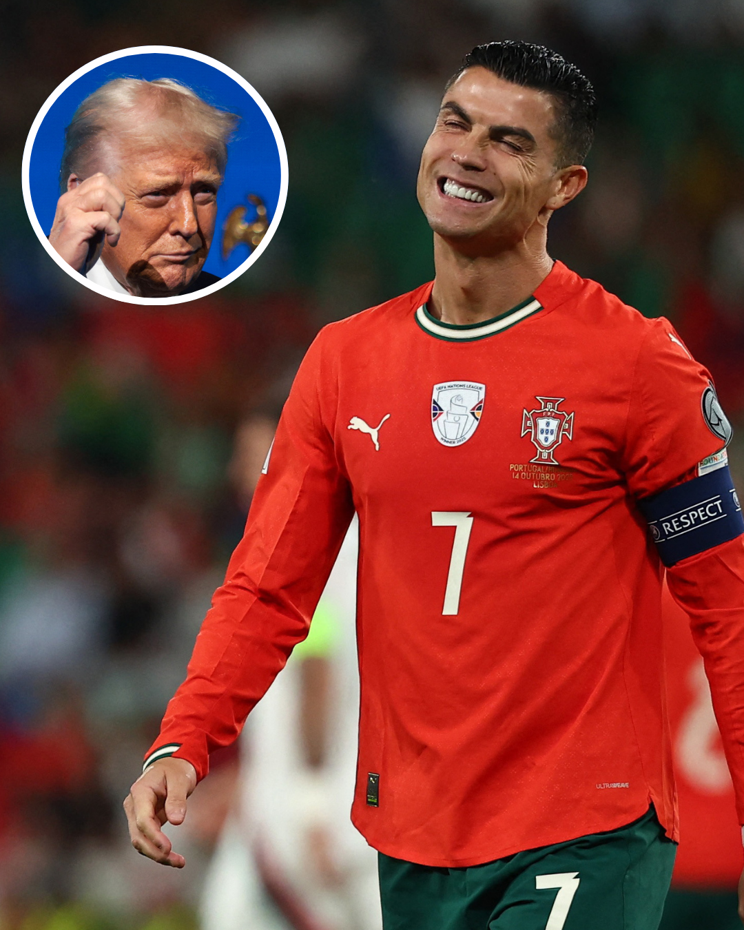 کریستیانو رونالدو: من از ترامپ مشهورترم، آرزو دارم با او دیدار کنم