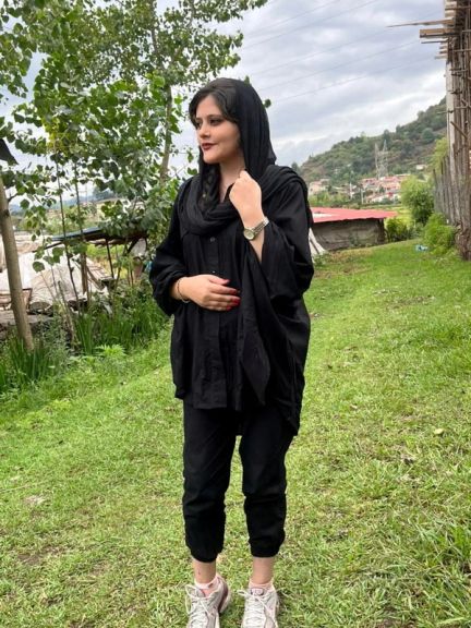 Mahsa Amini, a 22-year-old woman, who died in the custody of Iran's hijab police in 2022 (undated)