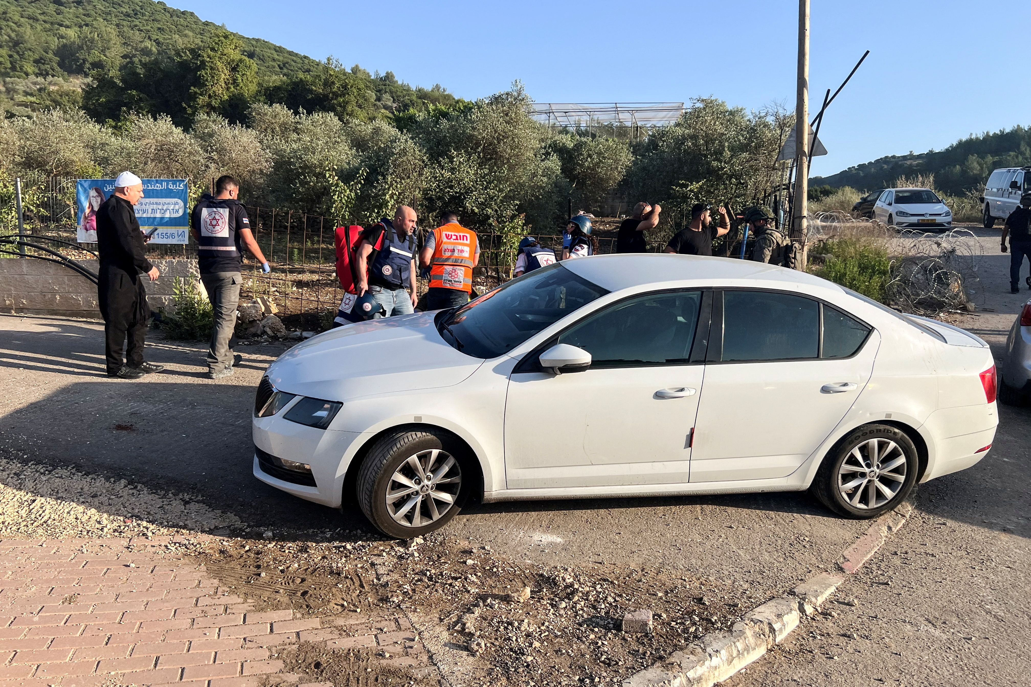 آثار به جا مانده از حملات حزب‌الله به منطقه هارفیش، شمال اسرائیل، ۱۶ خرداد
