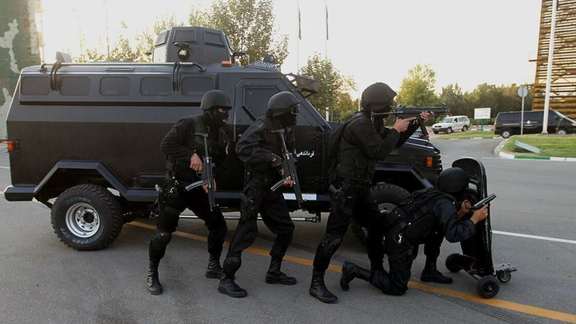 An anti-riot "tactical vehicle" used by Iran's special security forces.