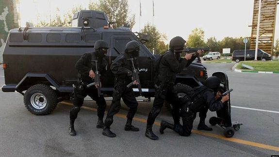 Iran's special anti-riot police who open fire on protesters. FILE PHOTO