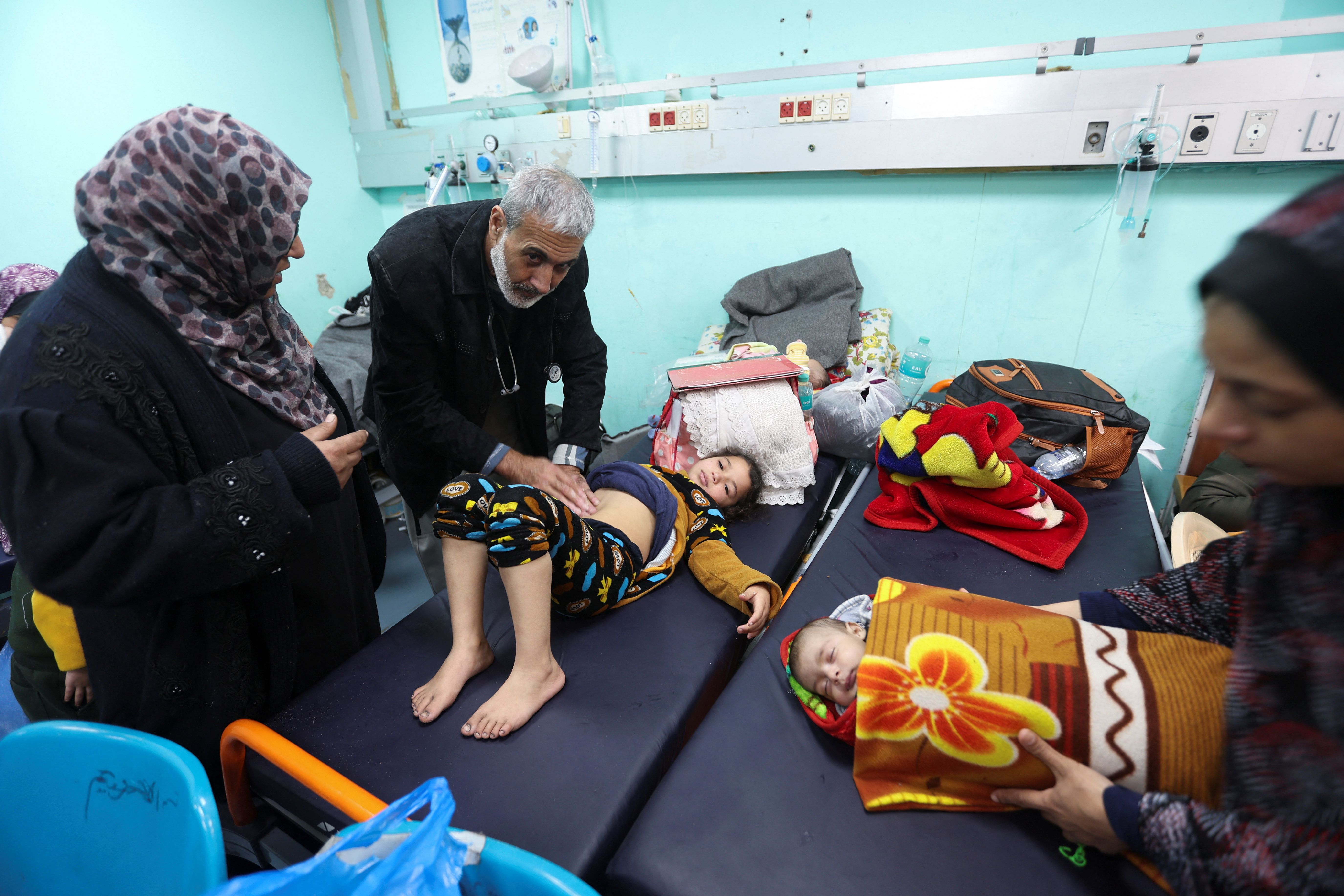 بیمارستان النجار در رفح، جنوب نوار غزه، ۱۳ بهمن