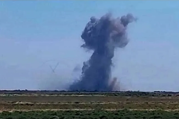 Smoke rises following a US strike on Iran’s Larak Island on August 30, 2026.