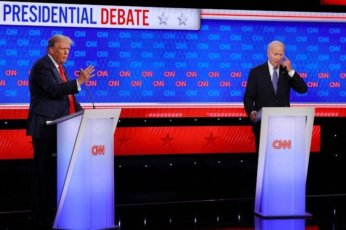 Biden and Trump Clash Over Their Iran Records in First Debate