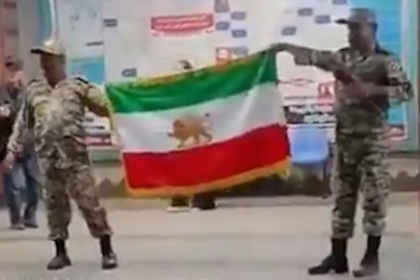 Two men arrested in Tehran metro after displaying pre-revolution Iran flag