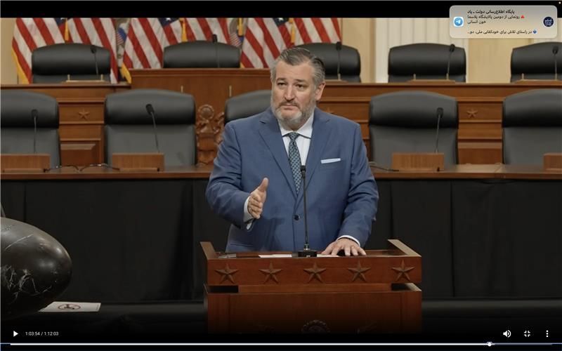 سناتور تد کروز: با ترامپ موافقم، ایران به رهبری جدید نیاز دارد