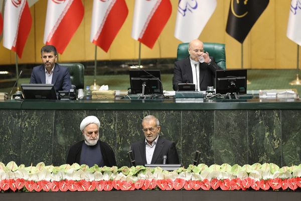 Iran's new president takes oath of office in presence of regional proxies