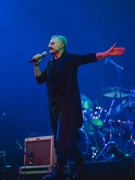 Shahin Najafi during a concert