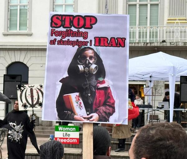 A protest by diaspora Iranian in Germany on Saturday